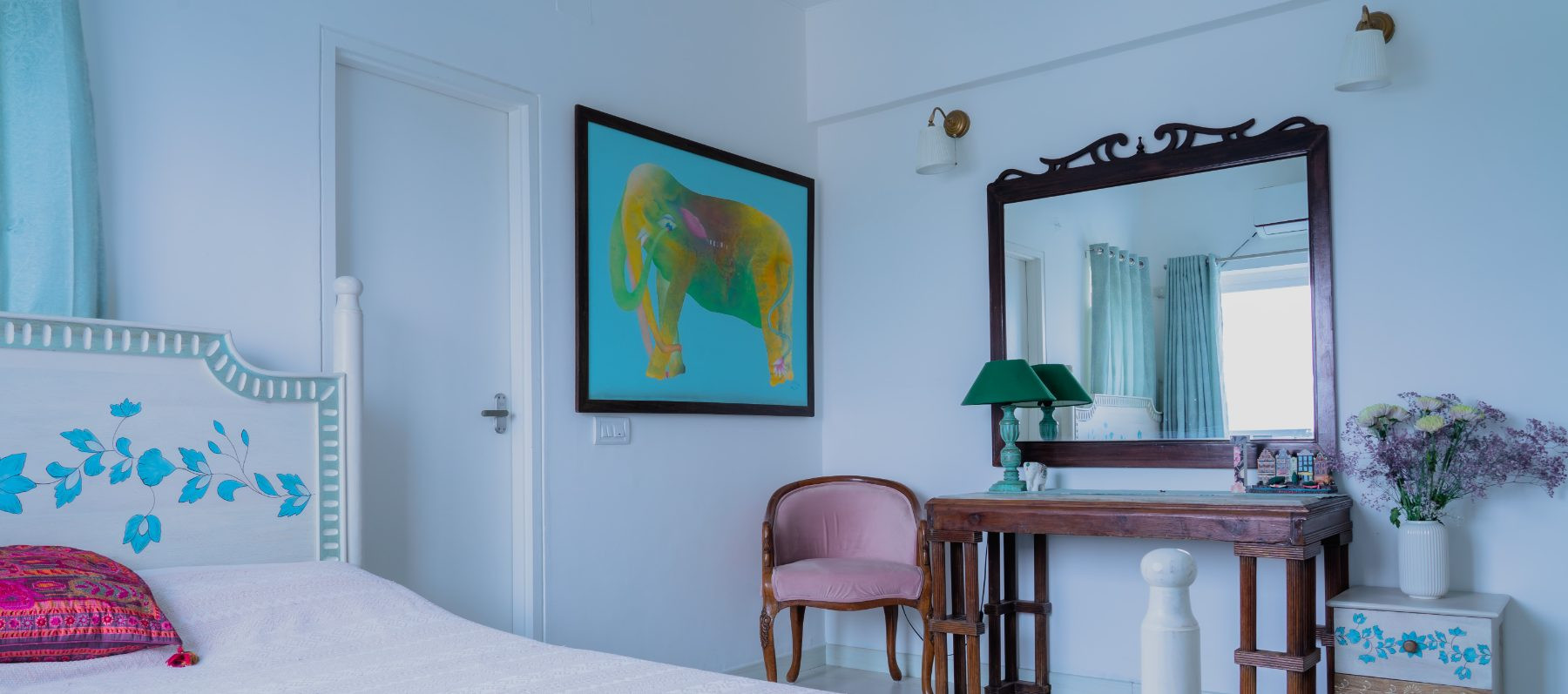A bedroom resolved as an individual portrait